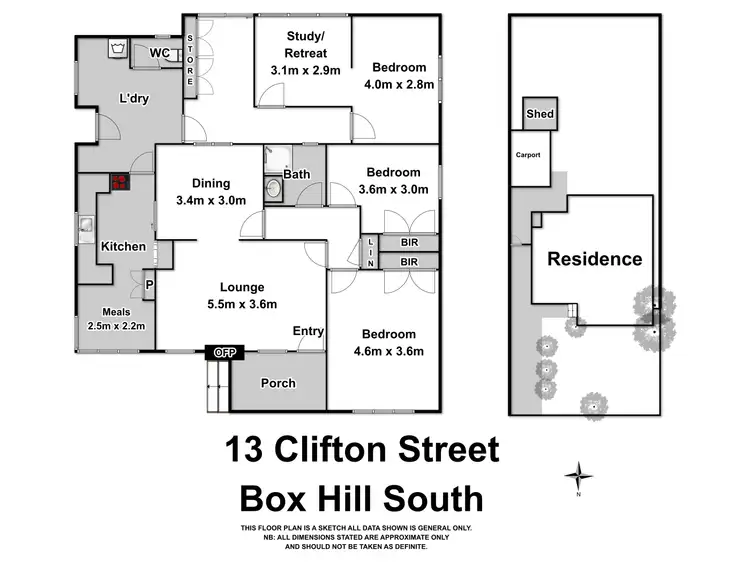 Floorplan of Homely house listing, 13 Clifton Street, Box Hill South VIC 3128