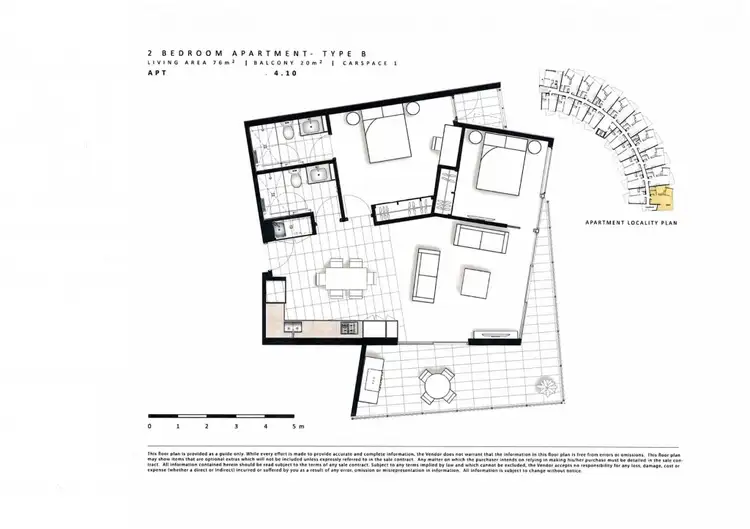 Floorplan of Homely apartment listing, 410/41-45 Edgewater Boulevard, Maribyrnong VIC 3032