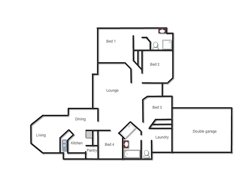 Floorplan of Homely house listing, 79 Crottys Lane, Yarravel NSW 2440