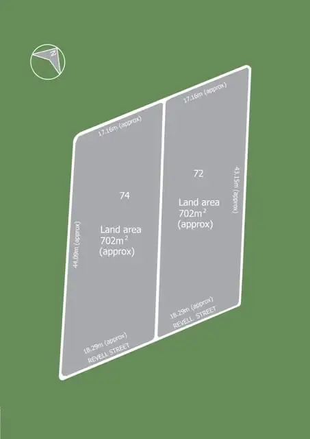 Floorplan of Homely land listing, 74 Revell Street, Blairgowrie VIC 3942