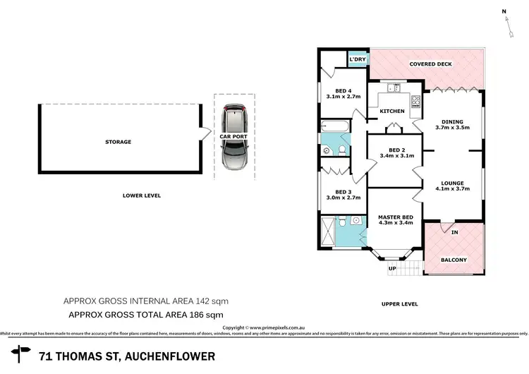 Floorplan of Homely house listing, 71 Thomas Street, Auchenflower QLD 4066
