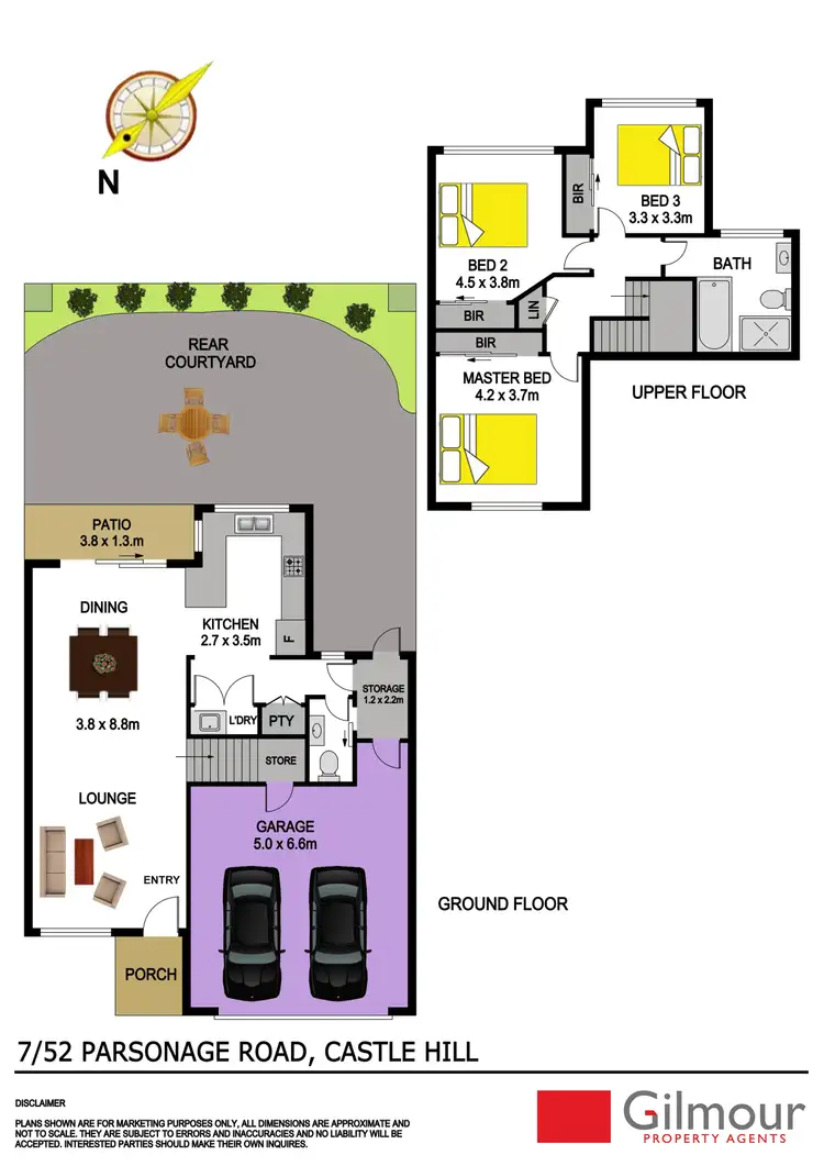 Floorplan of Homely townhouse listing, 7/52 Parsonage Road, Castle Hill NSW 2154
