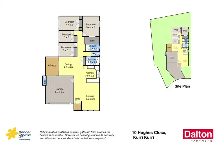Floorplan of Homely house listing, 10 Hughes Close, Kurri Kurri NSW 2327