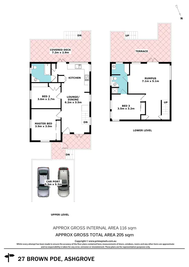 Floorplan of Homely house listing, 27 Brown Parade, Ashgrove QLD 4060