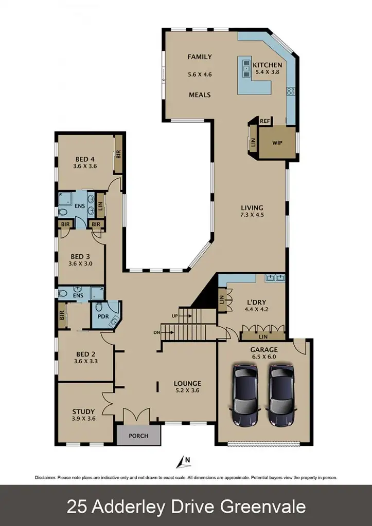 Floorplan of Homely house listing, 25 Adderley Drive, Greenvale VIC 3059