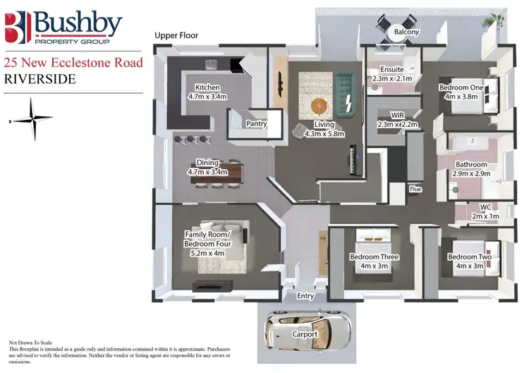 Floorplan of Homely house listing, 25 New Ecclestone Road, Riverside TAS 7250