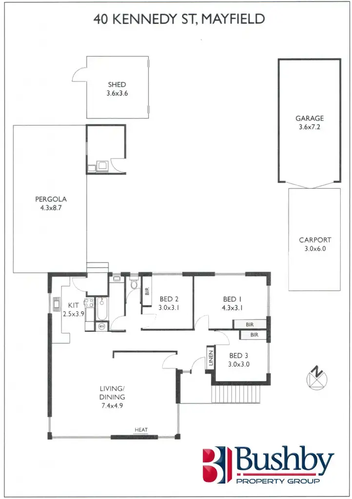 Floorplan of Homely house listing, 40 Kennedy Street, Newnham TAS 7248