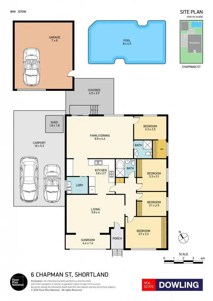 Floorplan of Homely house listing, 6 Chapman Street, Shortland NSW 2307