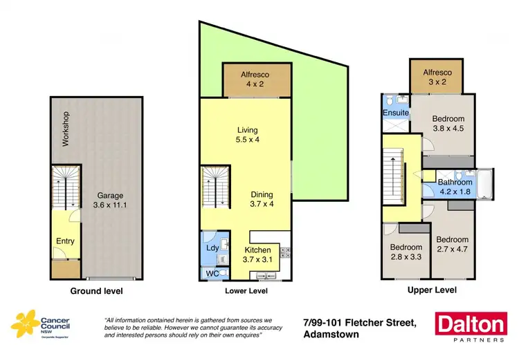 Floorplan of Homely apartment listing, 7/99-101 Fletcher Street, Adamstown NSW 2289