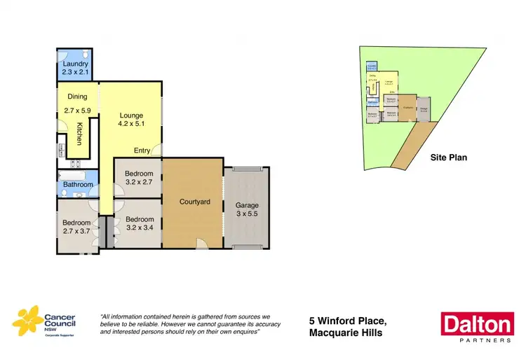 Floorplan of Homely house listing, 5 Winford Place, Macquarie Hills NSW 2285