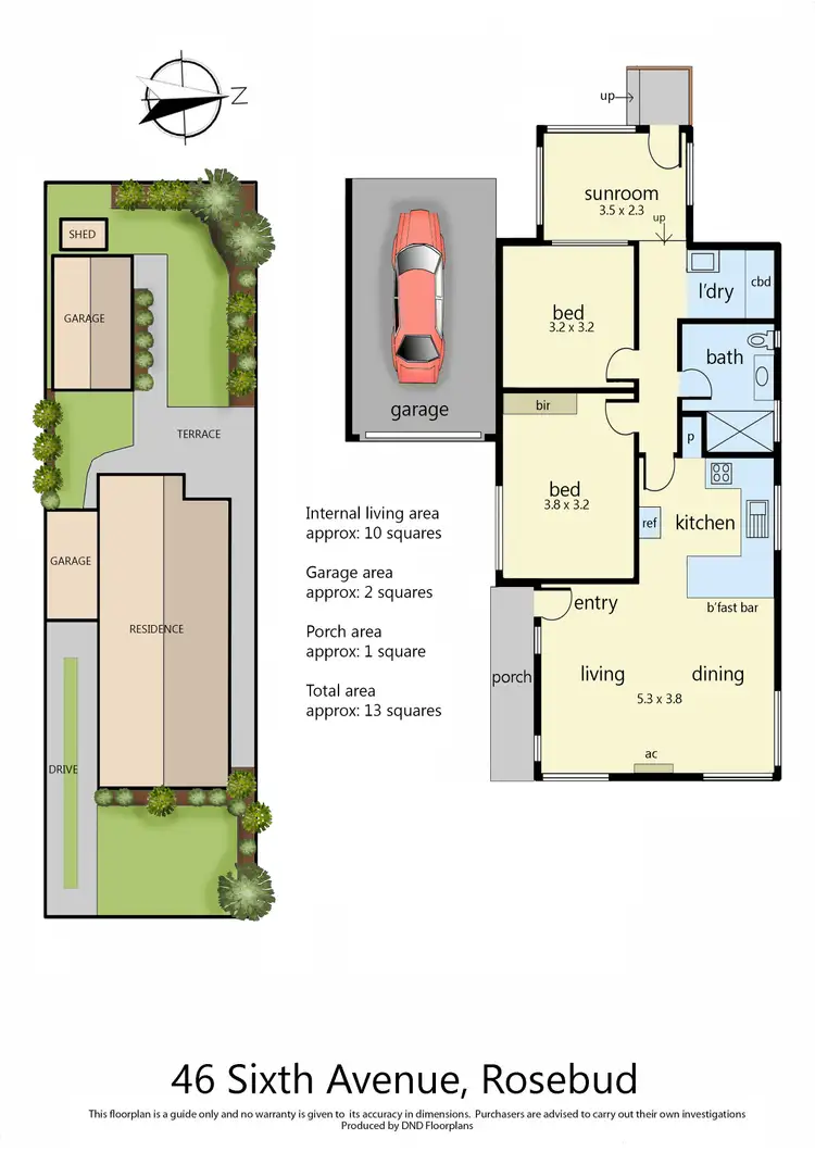 Floorplan of Homely house listing, 46 Sixth Ave, Rosebud VIC 3939