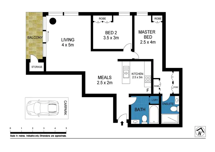 Floorplan of Homely apartment listing, 907/480 St Kilda Road, Melbourne VIC 3004