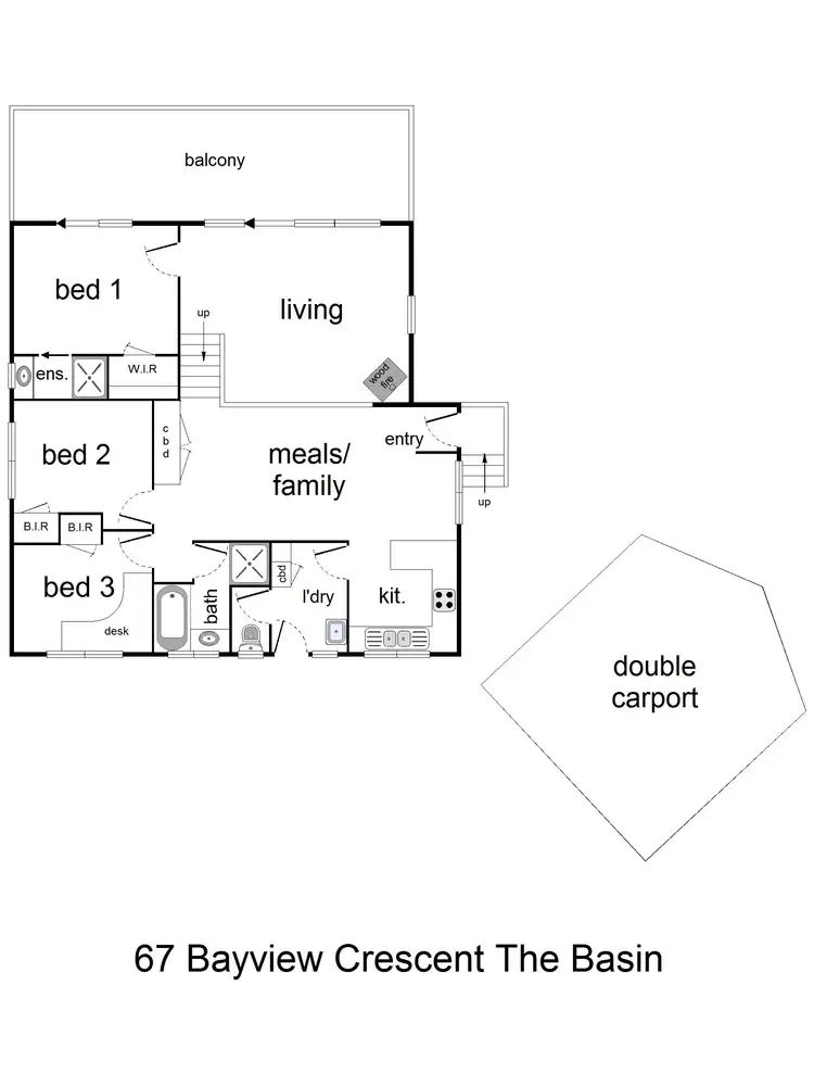 Floorplan of Homely house listing, 67 Bayview Crescent, The Basin VIC 3154
