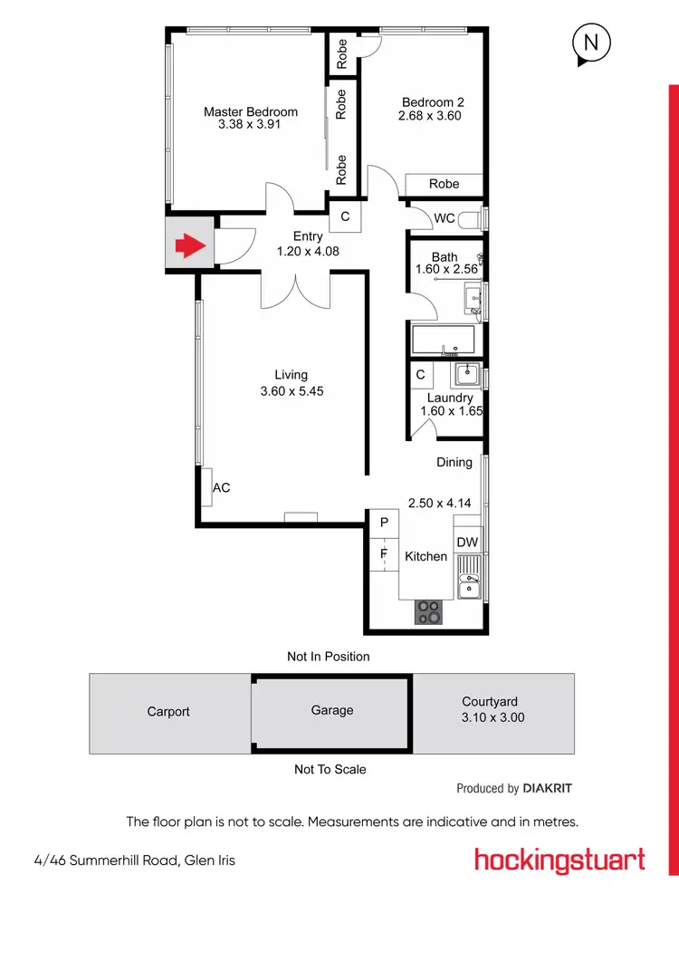 Floorplan of Homely apartment listing, 4/46 Summerhill Road, Glen Iris VIC 3146