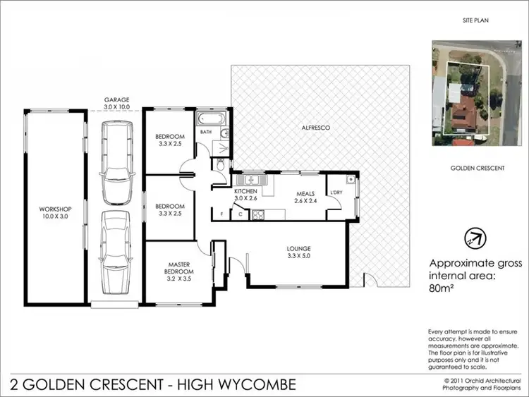 Floorplan of Homely house listing, 2 Golden Crescent, High Wycombe WA 6057