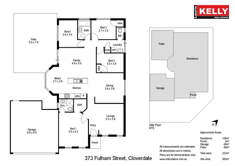 Floorplan of Homely house listing, 373 Fulham Street, Cloverdale WA 6105