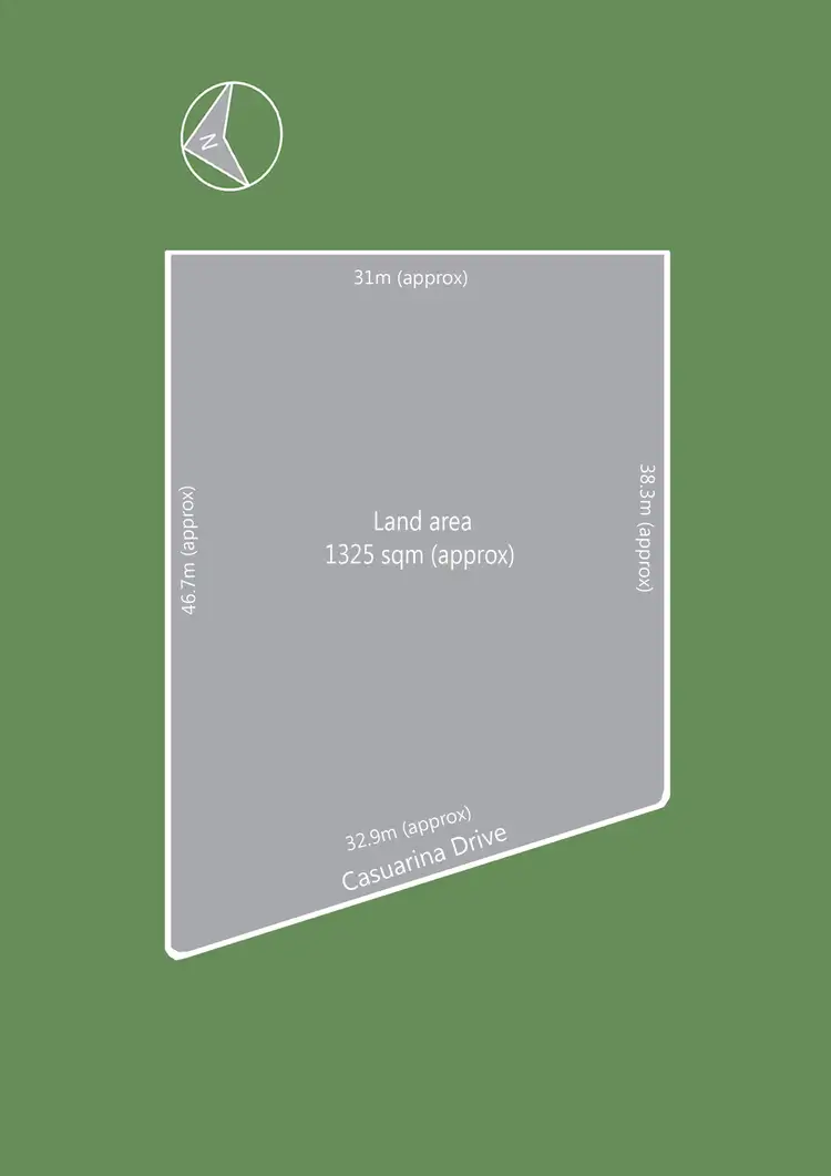 Floorplan of Homely land listing, 43 Casuarina Dve, Cape Schanck VIC 3939