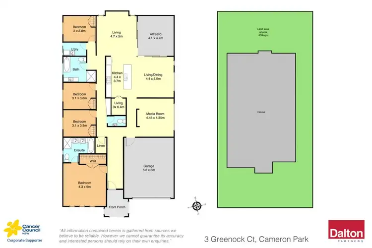 Floorplan of Homely house listing, 3 Greenock Court, Cameron Park NSW 2285