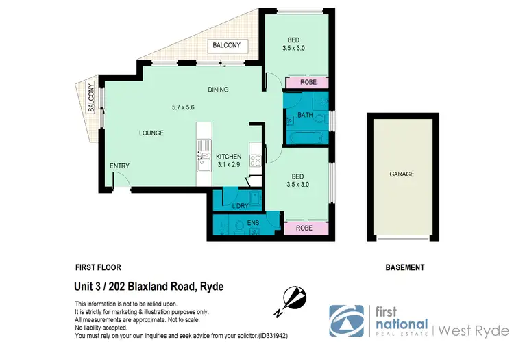 Floorplan of Homely apartment listing, 3/202 Blaxland Road, Ryde NSW 2112