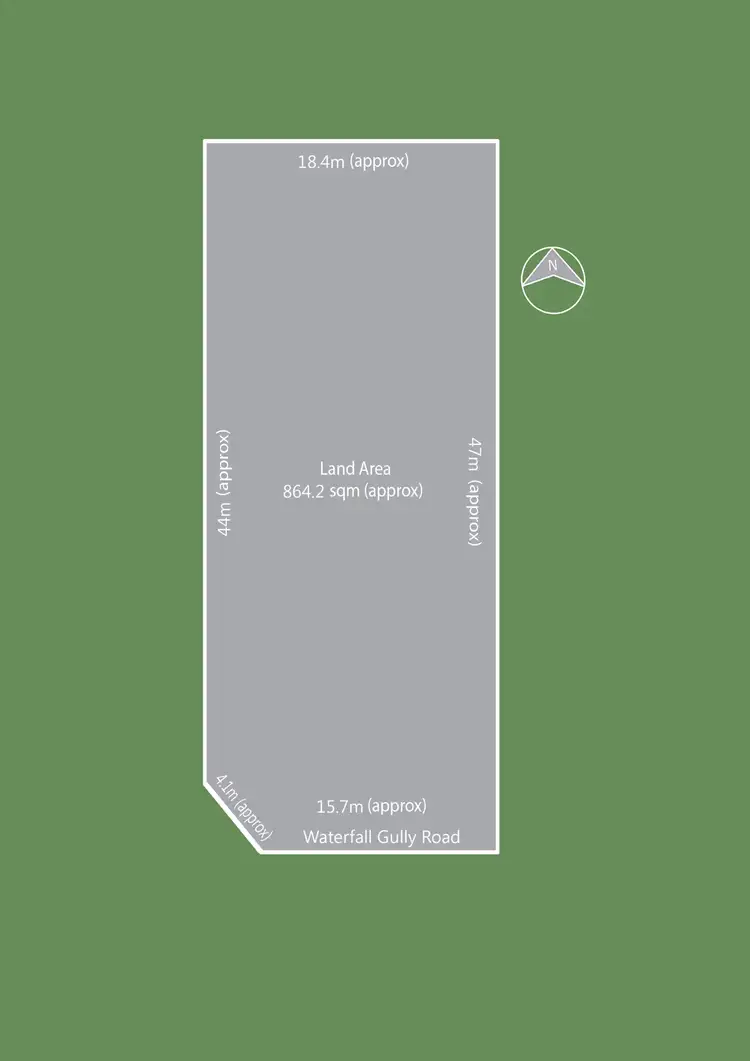 Floorplan of Homely land listing, 424 Waterfall Gully Road, Rosebud VIC 3939