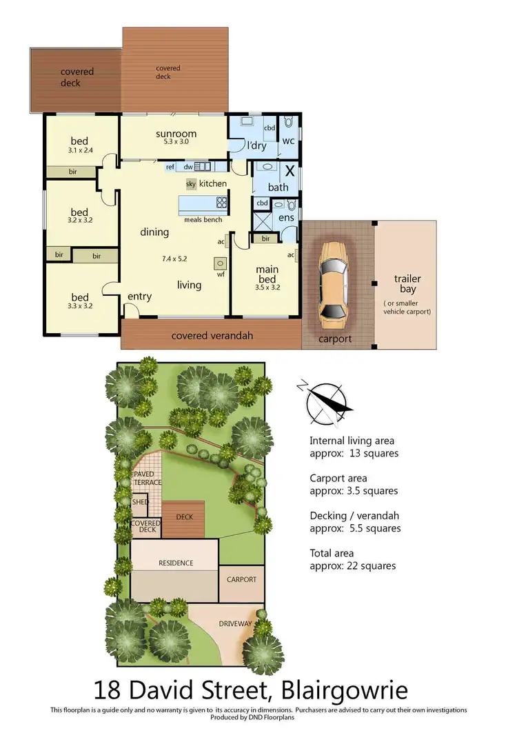 Floorplan of Homely house listing, 18 David Street, Blairgowrie VIC 3942