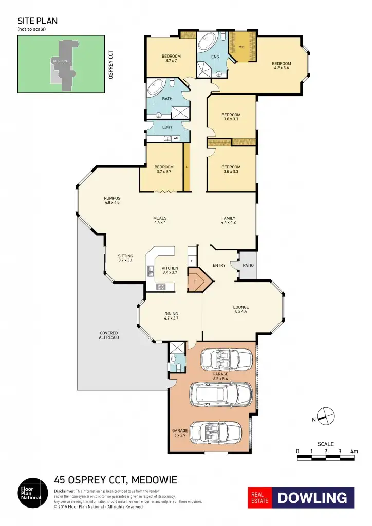 Floorplan of Homely house listing, 45 Osprey Circuit, Medowie NSW 2318