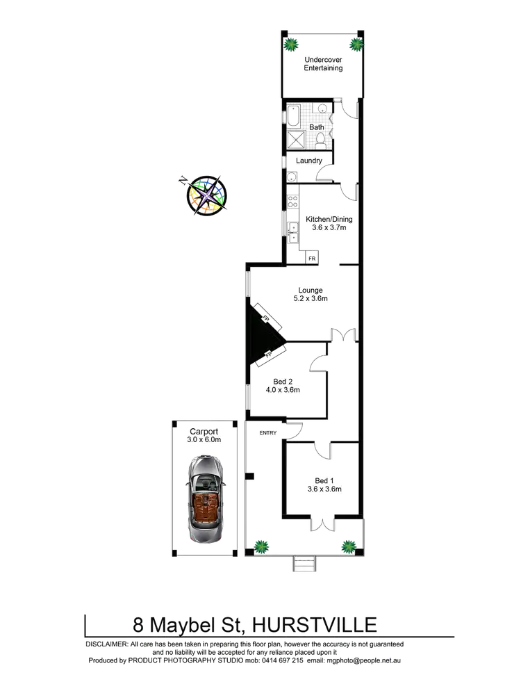 Floorplan of Homely house listing, 8 Mabel Street, Hurstville NSW 2220