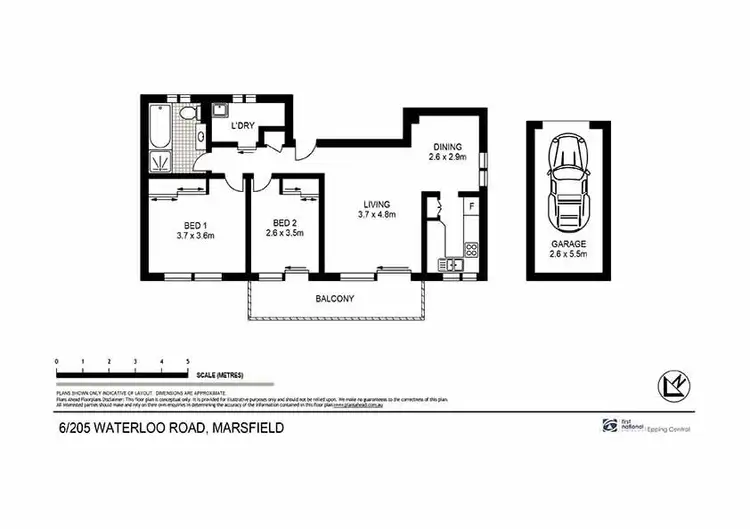 Floorplan of Homely unit listing, 6/205 Waterloo Road, Marsfield NSW 2122