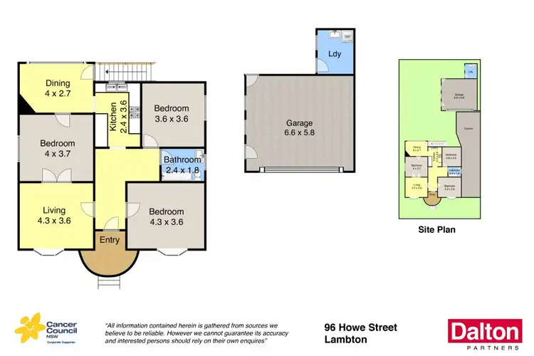Floorplan of Homely house listing, 96 Howe Street, Lambton NSW 2299