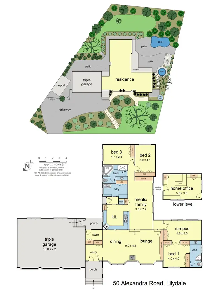 Floorplan of Homely house listing, 50 Alexandra Road, Lilydale VIC 3140