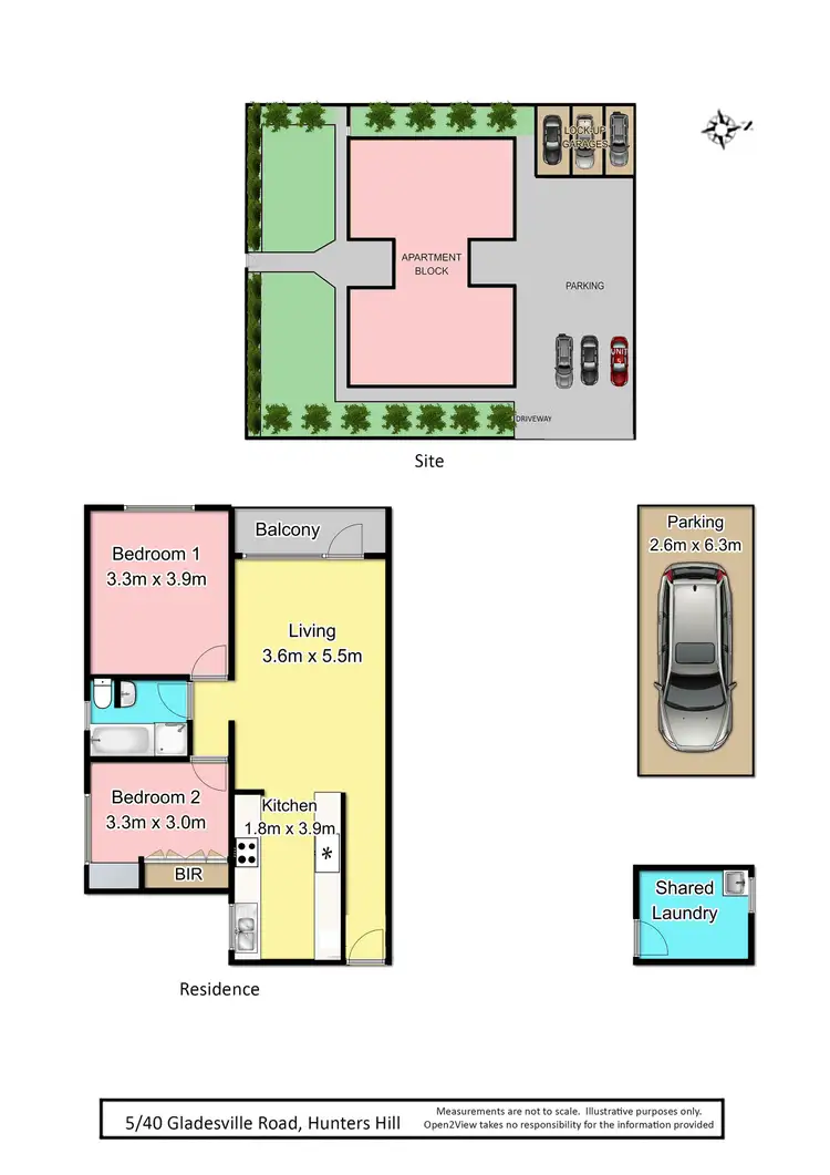 Floorplan of Homely apartment listing, 5/40 Gladesville Road, Hunters Hill NSW 2110