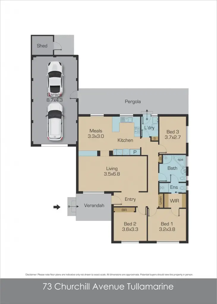 Floorplan of Homely house listing, 73 Churchill Avenue, Tullamarine VIC 3043