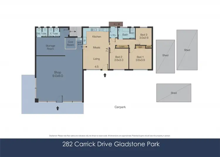 Floorplan of Homely house listing, 282 Carrick Drive, Gladstone Park VIC 3043