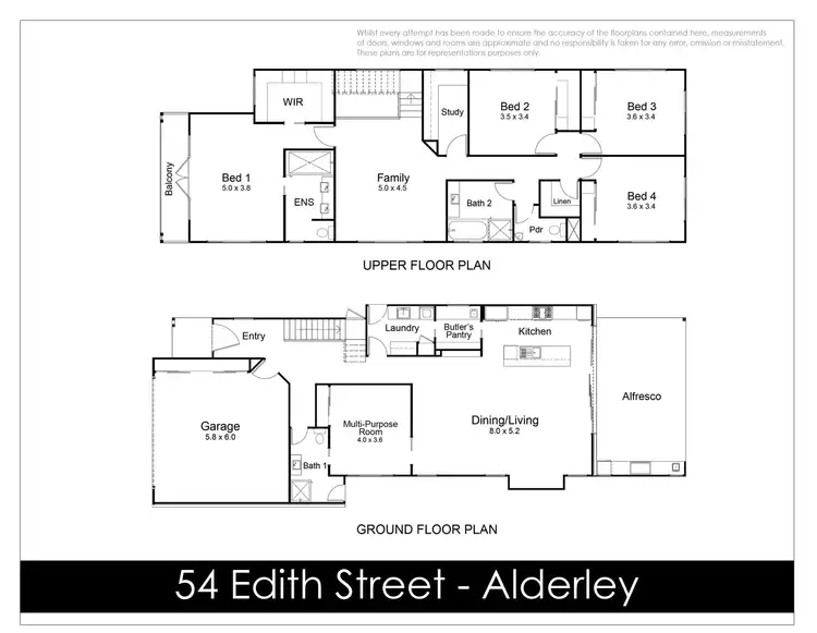 Floorplan of Homely house listing, 54 Edith Street, Alderley QLD 4051