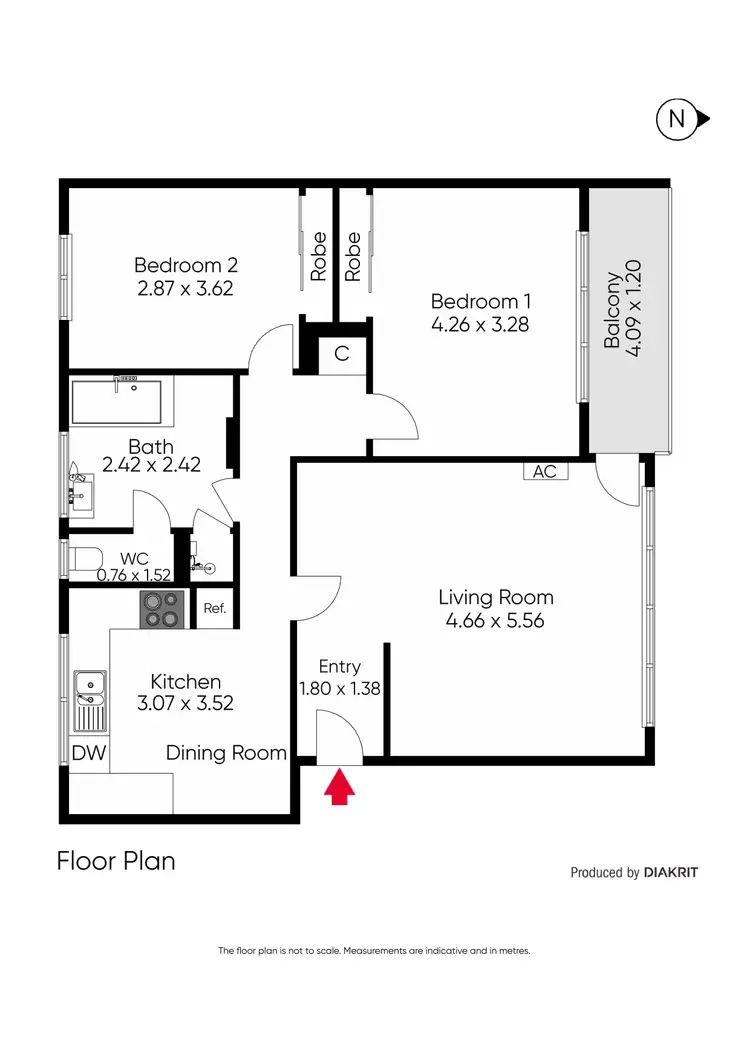 Floorplan of Homely apartment listing, 4/8 Osborne Avenue, Glen Iris VIC 3146