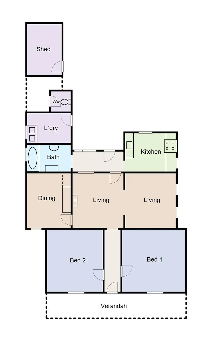 Floorplan of Homely house listing, 327 Errard Street South, Ballarat VIC 3350