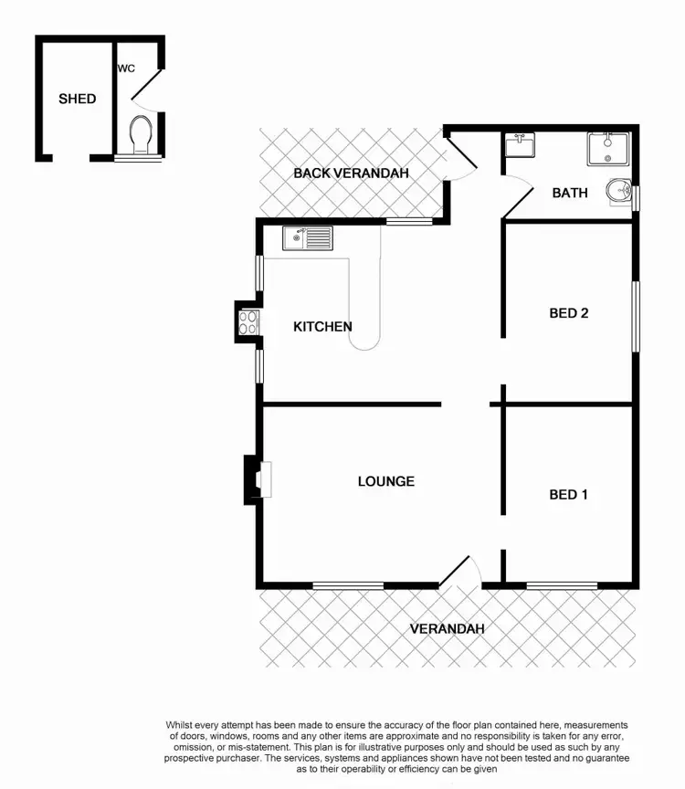 Floorplan of Homely house listing, 45 Abbott Street, Bendigo VIC 3550
