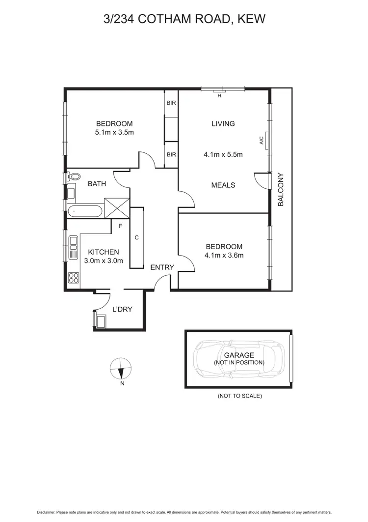 Floorplan of Homely apartment listing, 3/234 Cotham Road, Kew VIC 3101