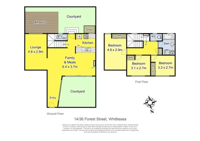 Floorplan of Homely house listing, 14/36 Forest Street, Whittlesea VIC 3757