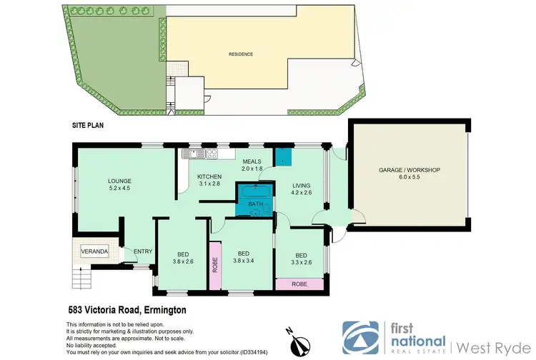 Floorplan of Homely house listing, 583 Victoria Road,, Ermington NSW 2115