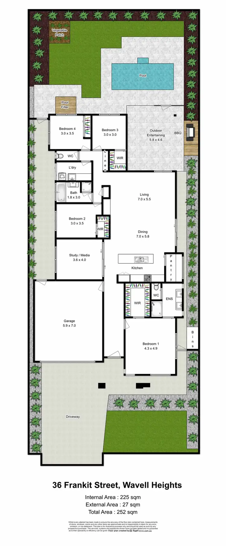Floorplan of Homely house listing, 36 Frankit Street, Wavell Heights QLD 4012