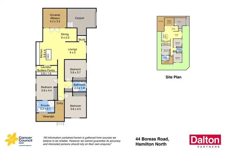 Floorplan of Homely house listing, 44 Boreas Road, Hamilton North NSW 2292