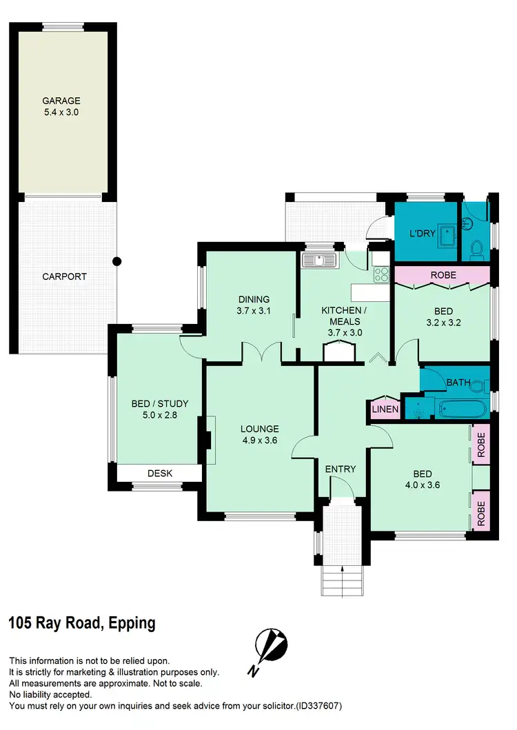 Floorplan of Homely house listing, 105 Ray Road, Epping NSW 2121