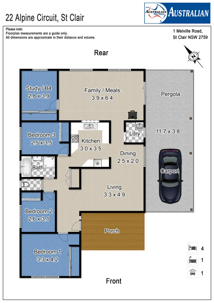 Floorplan of Homely house listing, 22 Alpine Circuit, St Clair NSW 2759