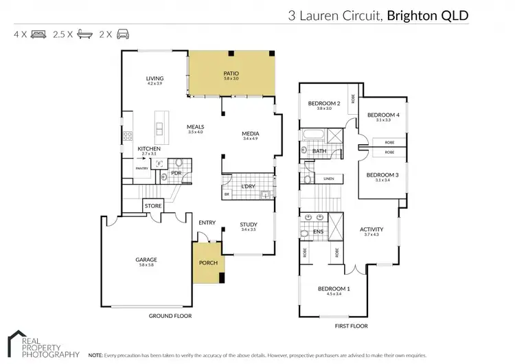 Floorplan of Homely house listing, 3 Lauren Circuit, Brighton QLD 4017