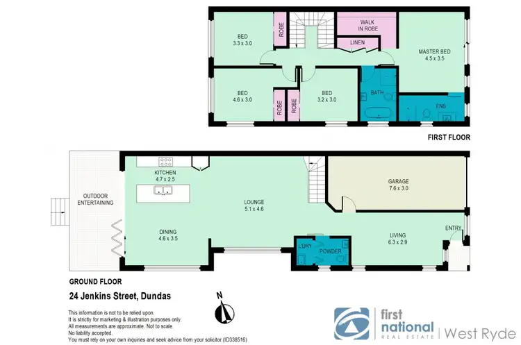 Floorplan of Homely semi-detached listing, 24 Jenkins Street, Dundas NSW 2117