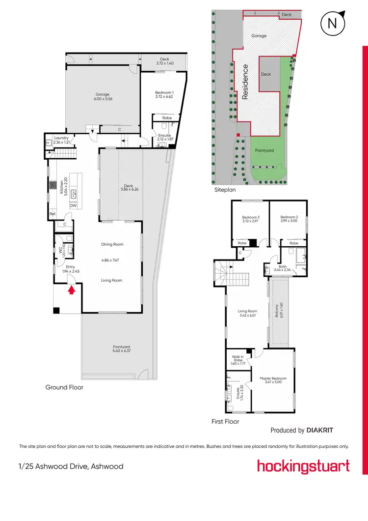 Floorplan of Homely townhouse listing, 1/25 Ashwood Drive, Ashwood VIC 3147