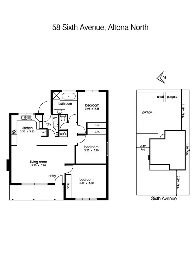 Floorplan of Homely house listing, 58 Sixth Avenue, Altona North VIC 3025