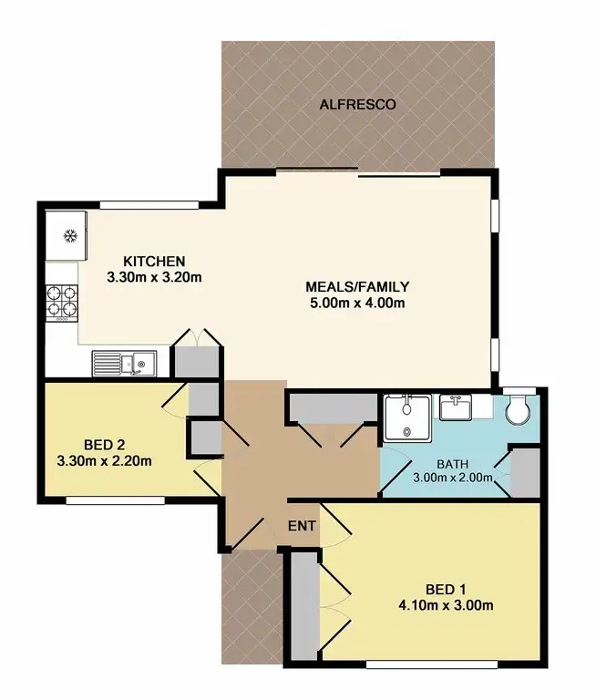 Floorplan of Homely house listing, 23A James Street, Whittlesea VIC 3757