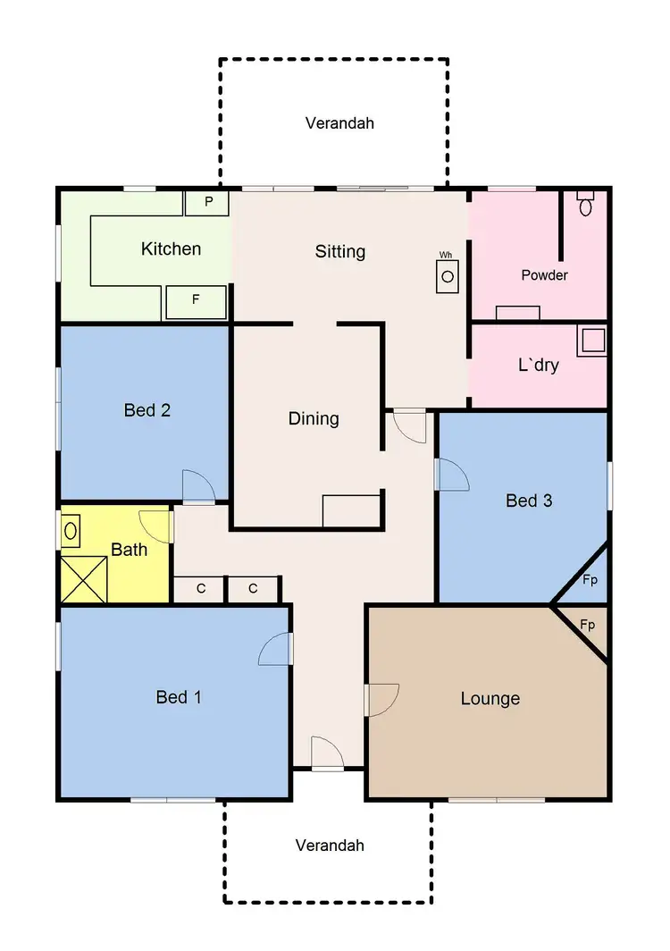 Floorplan of Homely house listing, 37 Cummins Street, Beaufort VIC 3373